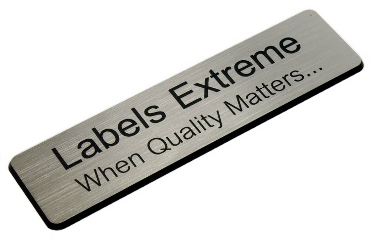 Two Line Flat Name Tag with Pin